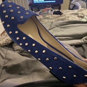 Michael Kors Shoes | Blue Michael Kors Flats.